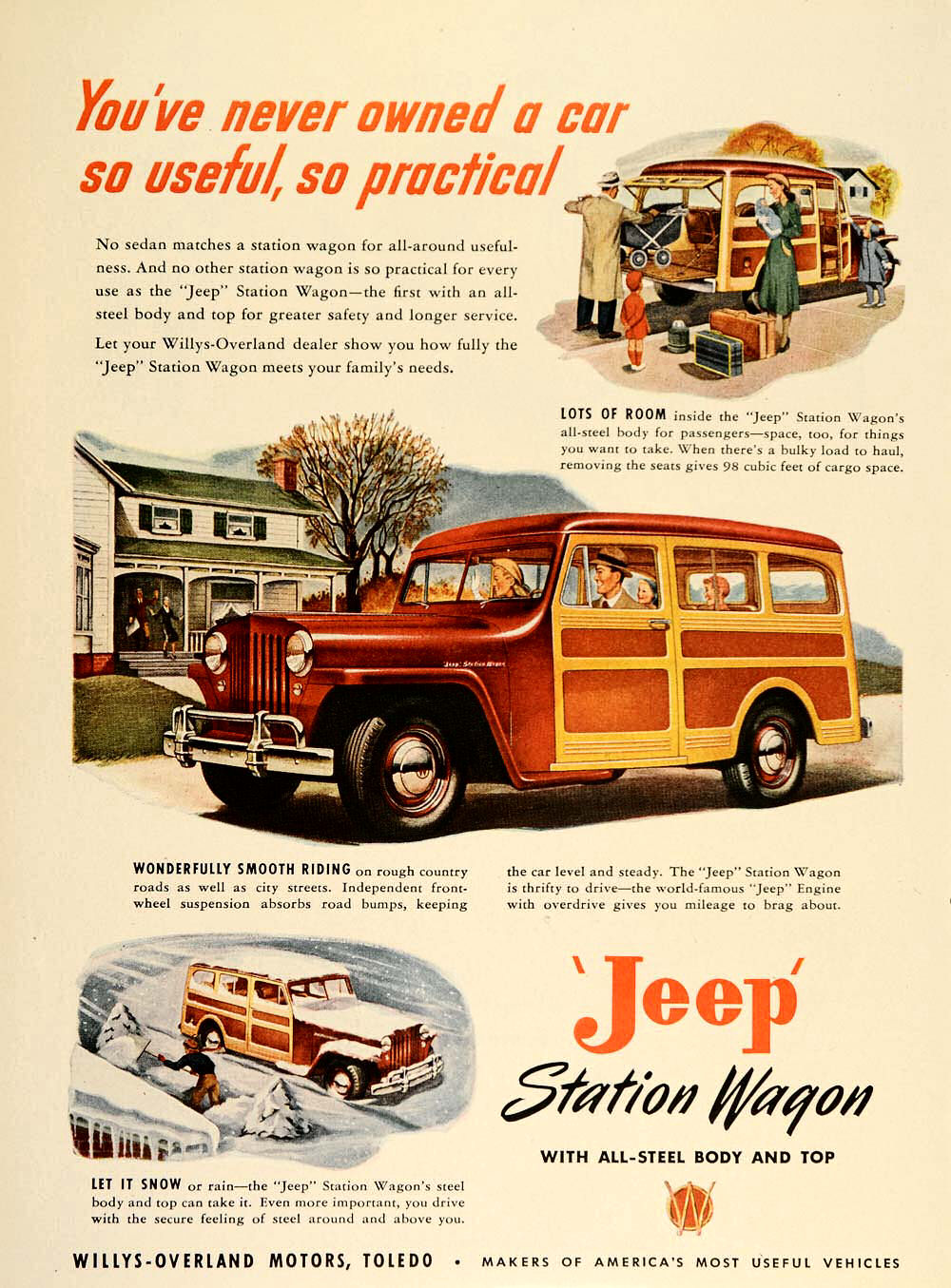 1947 Jeep Auto Advertising